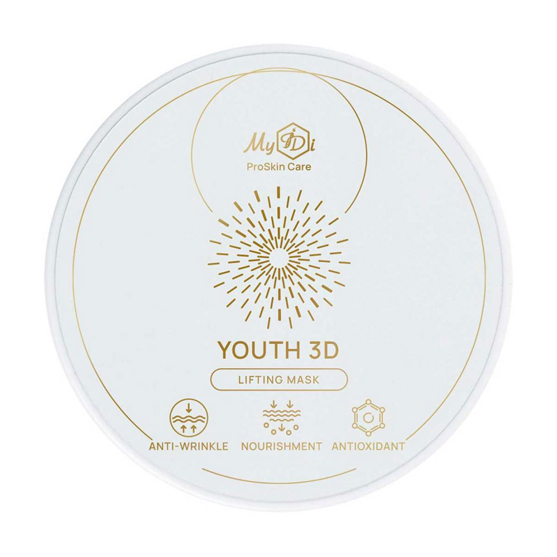Омолоджувальна 3D-ліфтинг-маска для обличчя MyIDi Youth 3D Lifting Mask для всіх типів шкіри, 50 мл